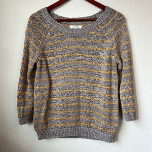 Sonoma Grey and Yellow Sweater